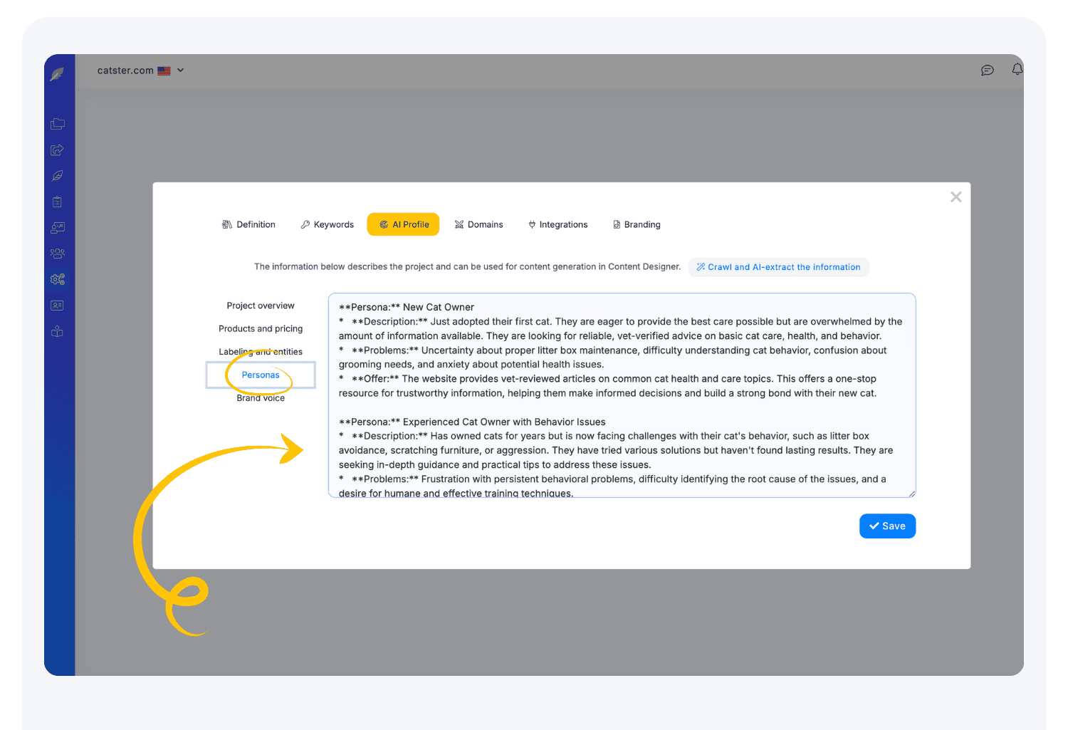 AI Profile Elements
