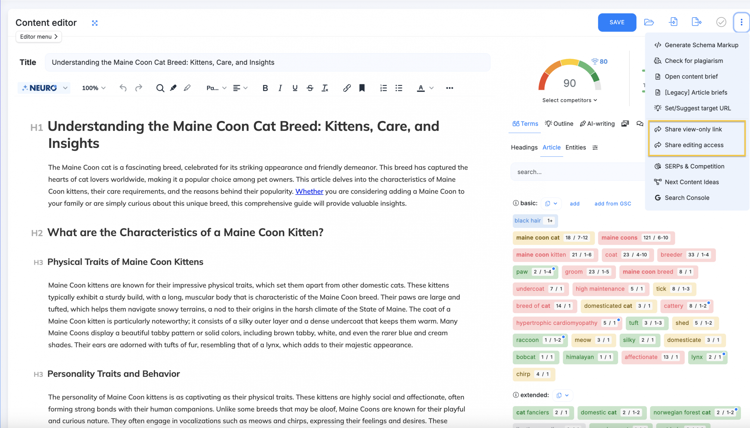 Sharing access via URL
