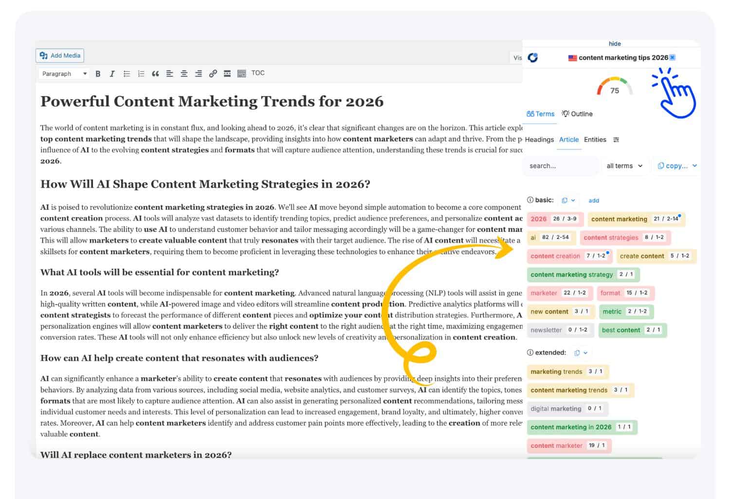 WP & Chrome extension