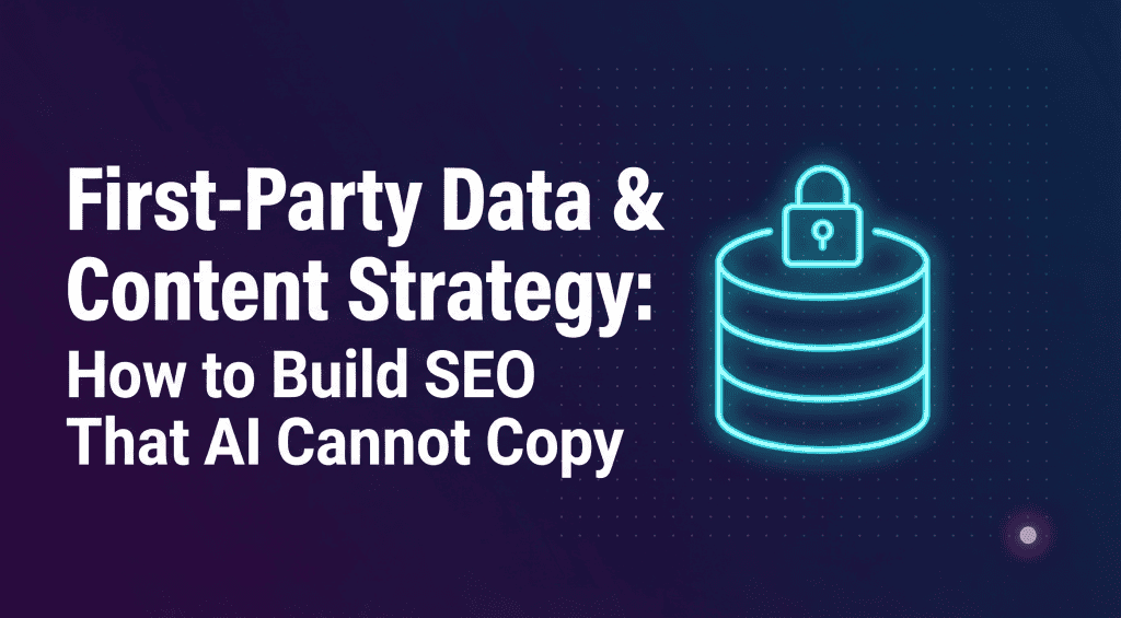 First-party data strategy for SEO in 2026