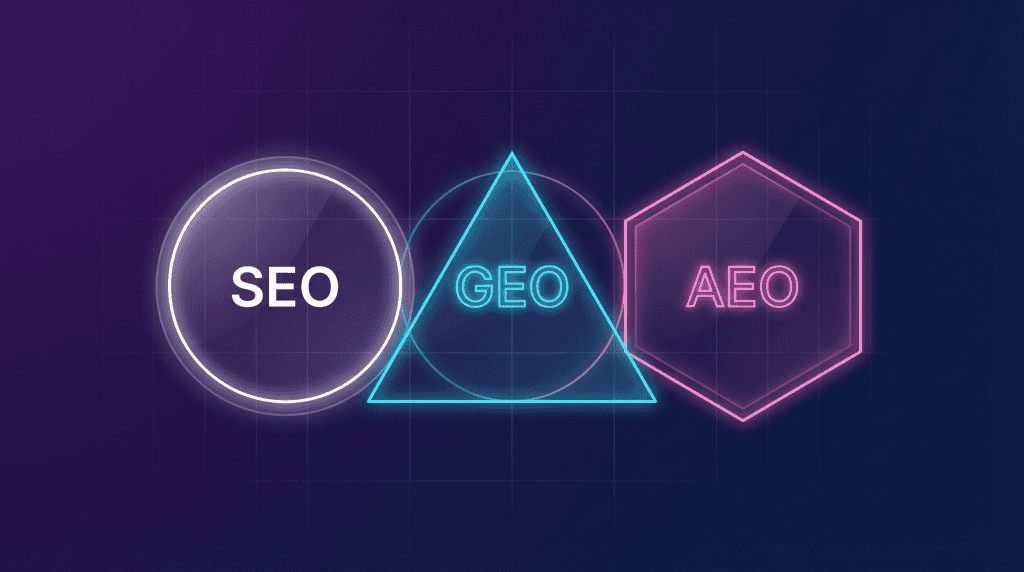 The differences between SEO, GEO, and AEO in 2026