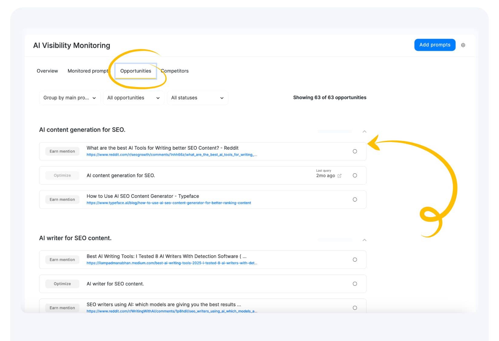 AI Visibility Opportunities