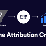 A conceptual illustration of a dark funnel transforming invisible traffic into visible direct traffic and branded search conversions.