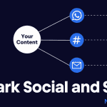 A conceptual illustration of a glowing dark social sharing network, representing invisible traffic flows outside of traditional search engines. schema_type: Article
