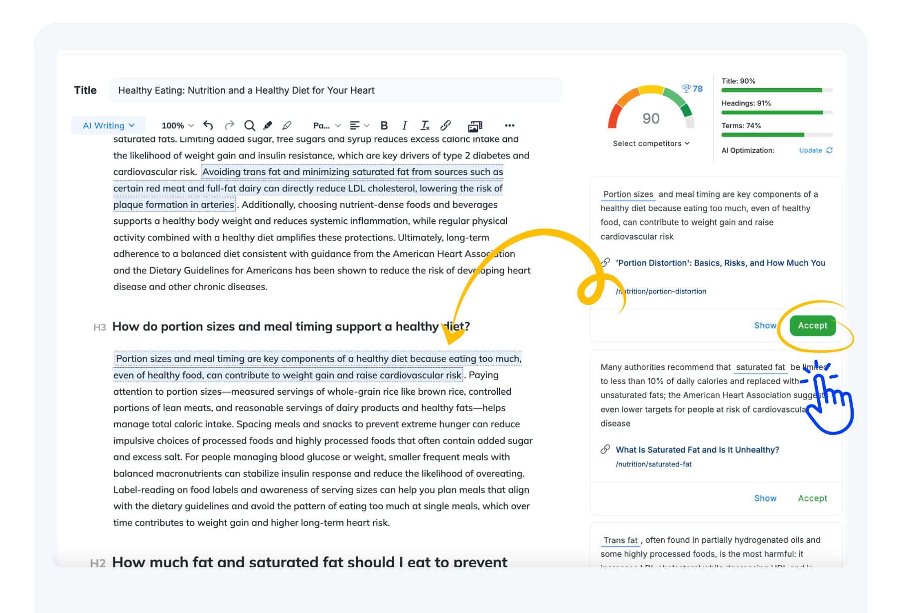 Auto Insert Links Suggestions