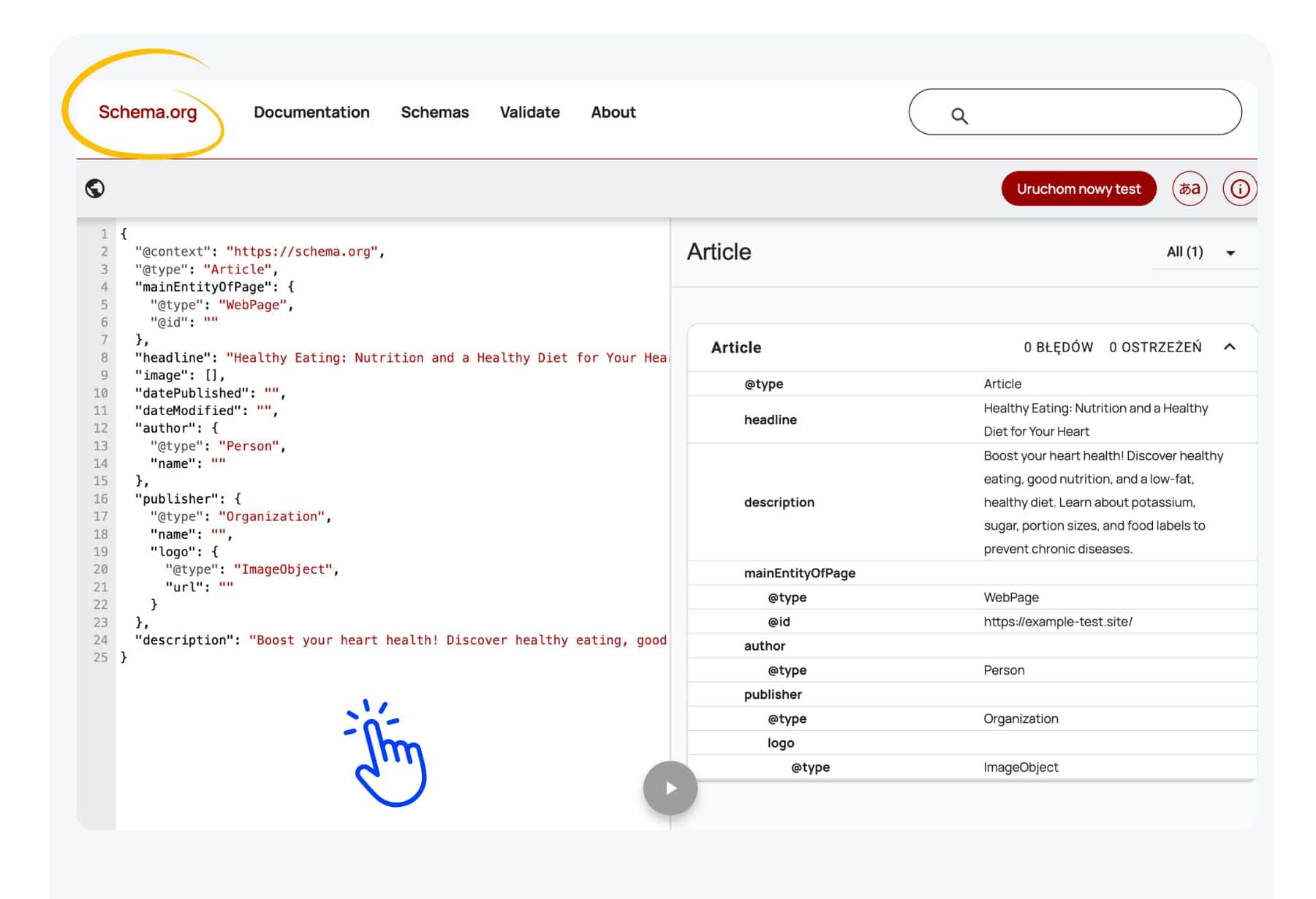 Schema Markup Verification