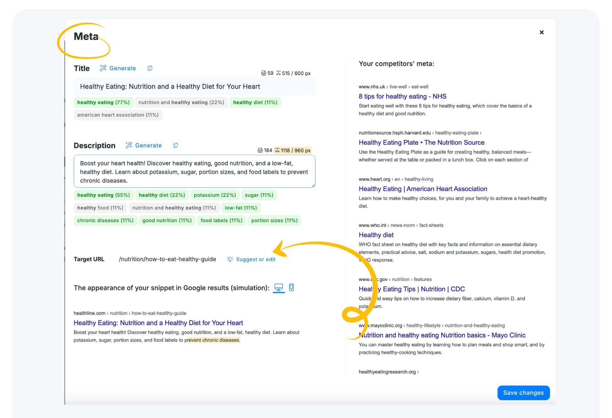 Target URL Definition