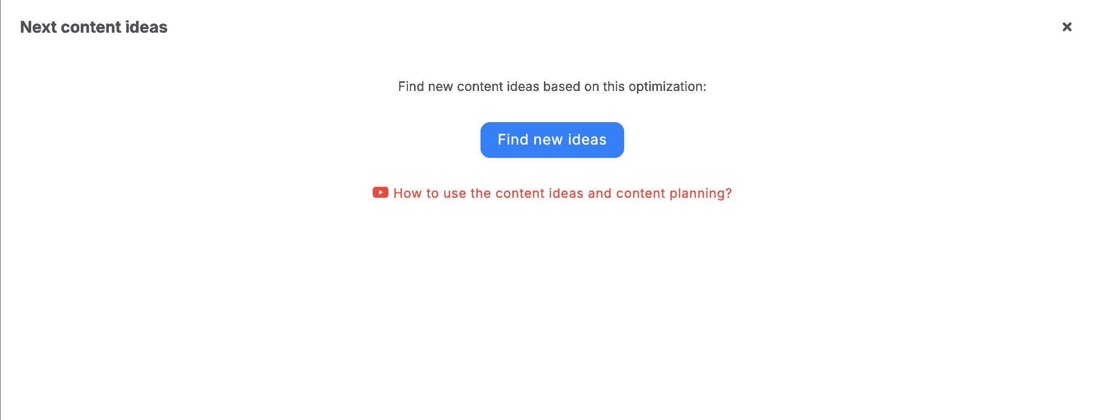 Add New Ideas button