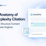Illustration showing how to structure content for Perplexity citations and AI answer engines