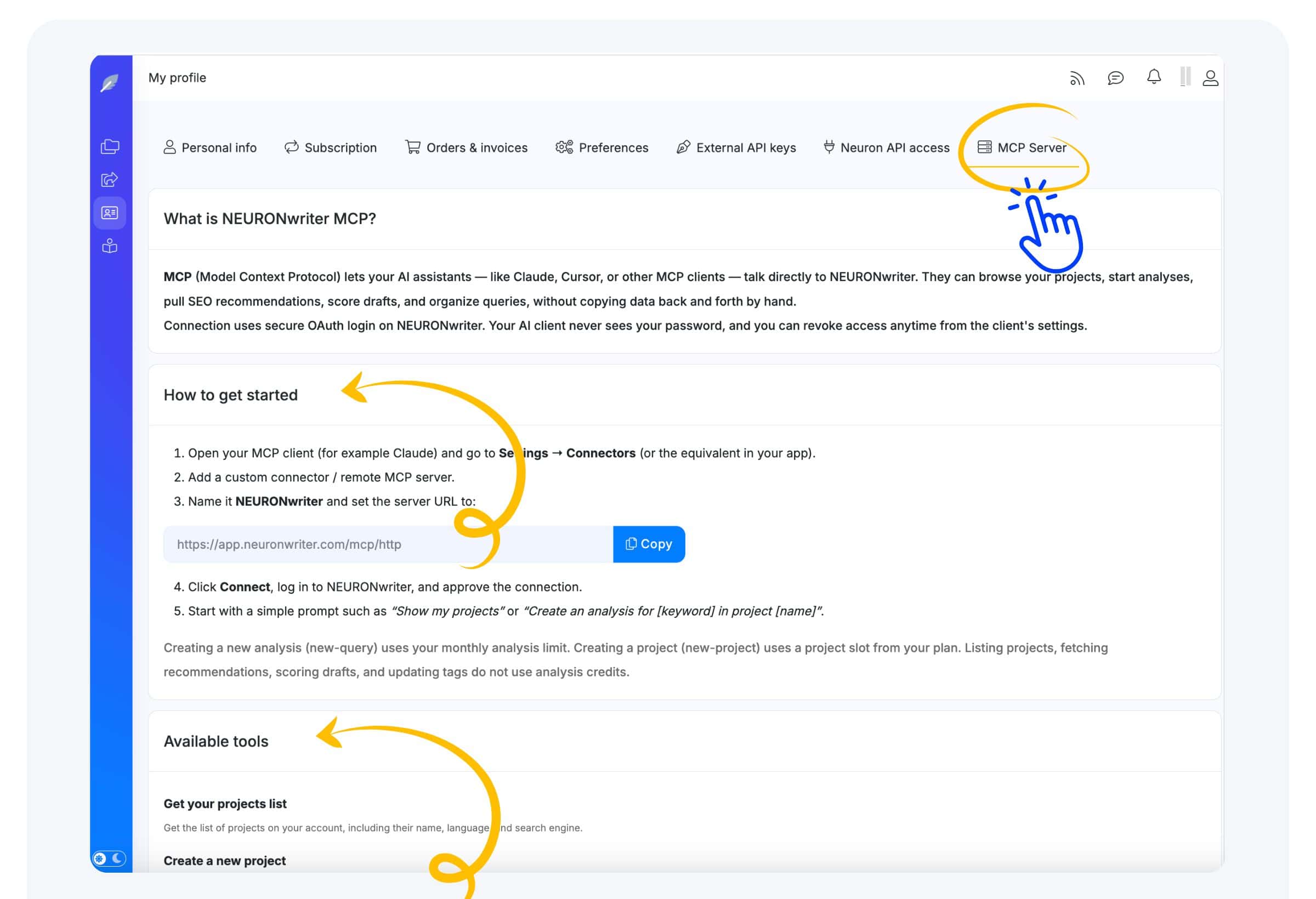 MCP connection