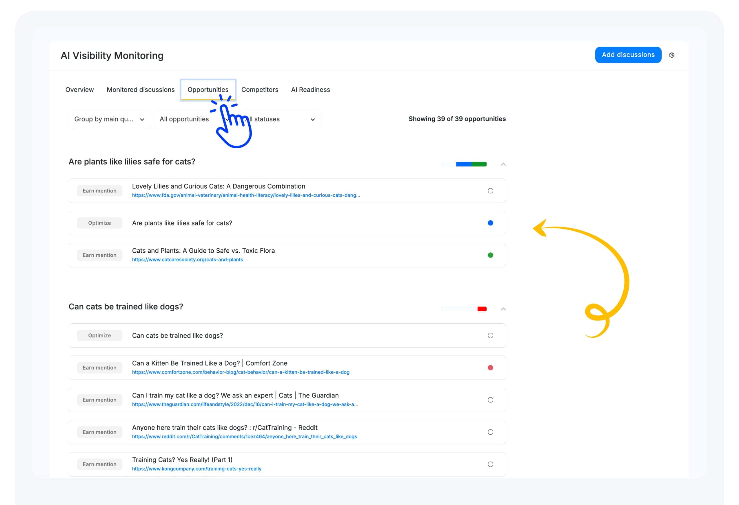 Opportunities AI Visibility