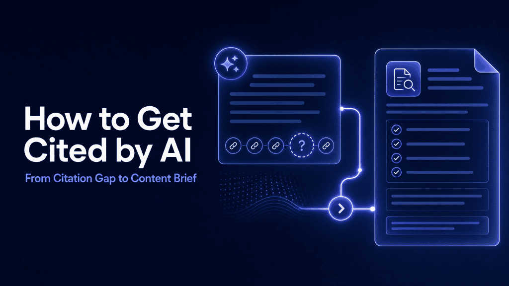 Workflow that turns an AI citation gap into an evidence-led content brief