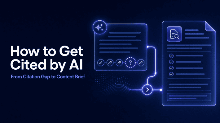 Workflow that turns an AI citation gap into an evidence-led content brief