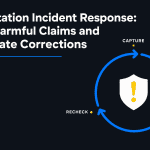 AI reputation incident response process for correcting harmful AI claims — NEURONwriter infographic