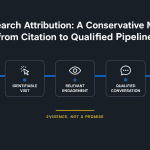 AI search attribution, AI citations, AI visibility, pipeline attribution, B2B measurement, demand generation, content measurement