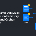 The Semantic Debt Audit: Finding Contradictory Claims and Orphan Content — NEURONwriter featured infographic